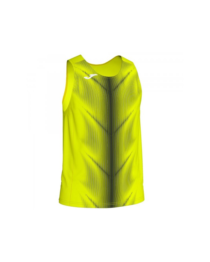 Olimpia T-shirt Fluor Yellow-black Sleeveless